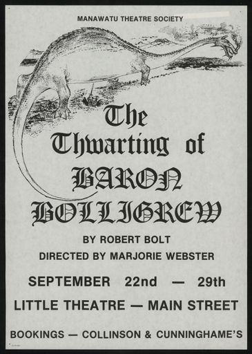 Manawatu Theatre Society poster