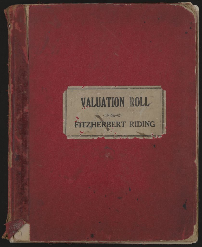 Valuation Roll, Fitzherbert Riding