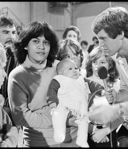 [Peter Williams Interviews Mother and Baby at Telethon 1981]