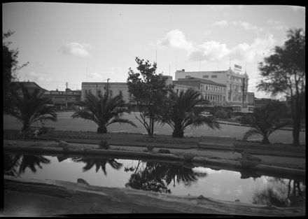 The Square, view across Buttlerfly Lake to Roscos Building - Resource cover image