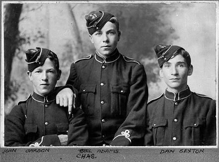 Three Members of the Palmerston North Cadets