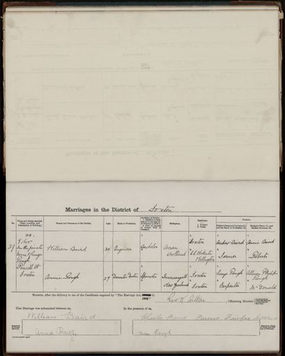 Marriage register 1909- 1927