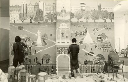 Mural painting, Square Edge