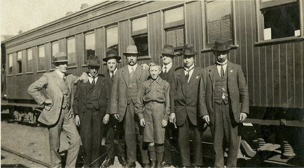 Linton Defence Rifle Club members. - Resource cover image