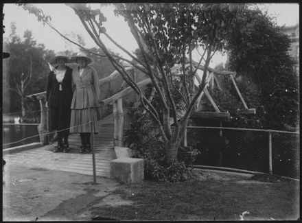 Two Women on Lakelet Bridge