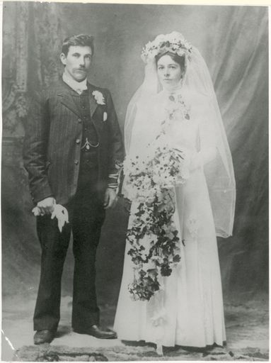 Wedding Portrait of John and Emily Hill