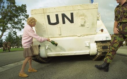 Madge Allsop christens an APC