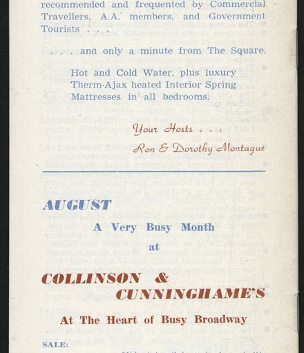 Visitors Guide Palmerston North and Feilding: August 1961 - 13