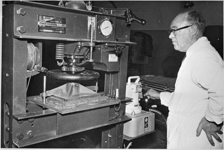 High pressure press at the Dairy Research Institute