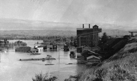 Gasworks after a flood