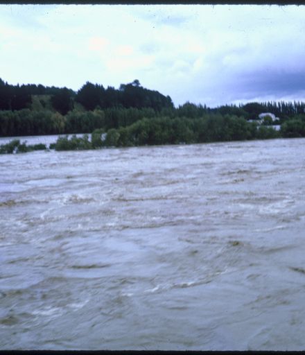 Manawatu River in Flood, 1965