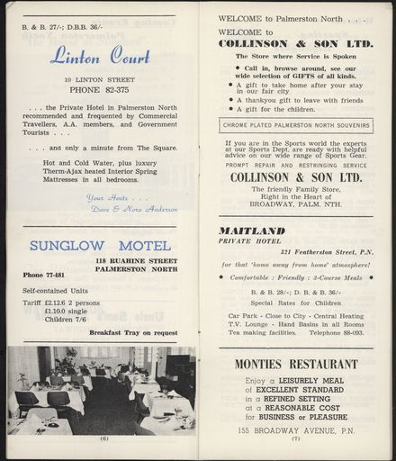 Visitors Guide Palmerston North: April-June 1966 - 5