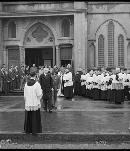 "Funeral of Catholic Priest."