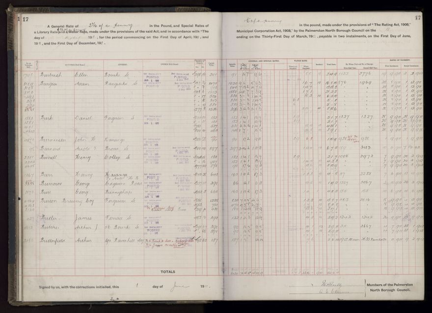 Rate book, 1911-1912 - 2021Pa_PNCC2-23-2-V19_034000-0020