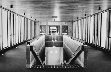 Stairway up to the Council Chamber, The Square