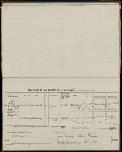 Marriage register 1909- 1927