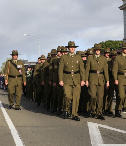 ANZAC Day 2016 - Marching down Church Street