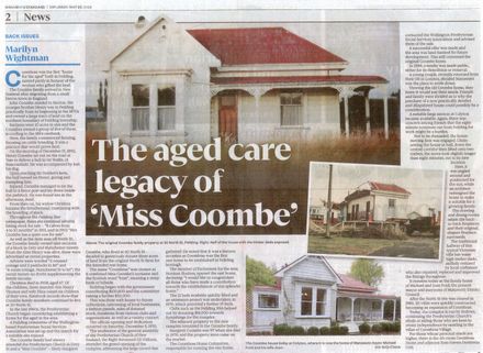 Back Issues: The aged care legacy of 'Miss Coombe' - Resource cover image