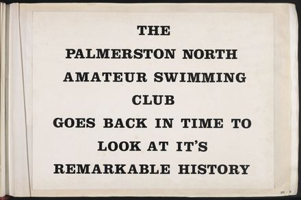 PN Amateur Swimming Club archive book