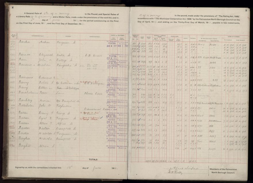 Rate book, 1912-1913 - 2021Pa_PNC2-23-2-V20_034001-0011