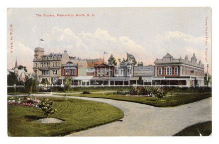 Postcard - The Square, Palmerston North - Resource cover image