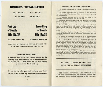 Manawatū Trotting Club programme - 5