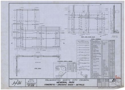 Memorial Park plans - Dressing sheds