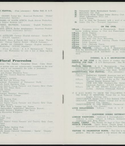 1958 Floral Festival Programme 3