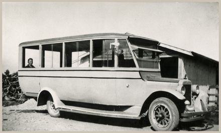 The First School Bus at Opiki