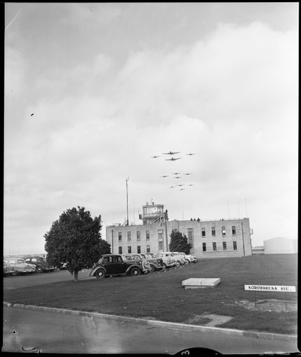 "No. 42 Squadron Shows its Flag" over Ohakea