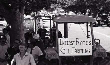 "Farm Sale Stopped" [Protest]