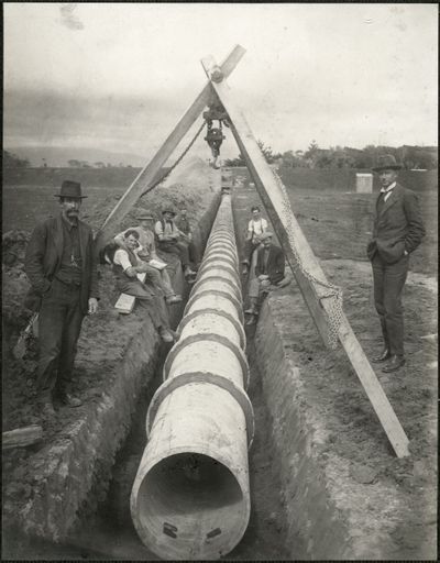 Laying of 36" Sewer Pipes