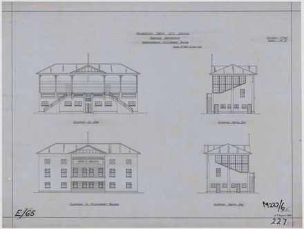 Plans of proposed Grandstand for Fitzherbert Park