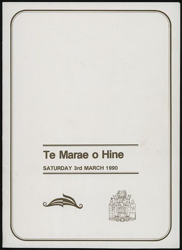 Programme for Gathering in Te Marae O Hine - Resource cover image