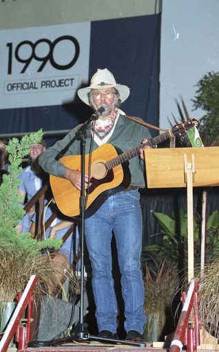 John Hore-Grenell performs at the Special Olympics opening ceremony