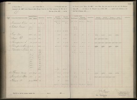 Palmerston North Rate Book, 1893 - 1896, 245