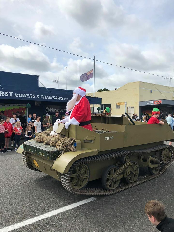 Santa in the Ashhurst Christmas parade