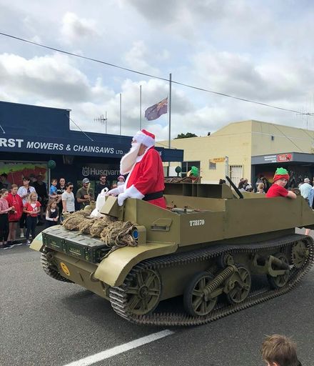 Santa in the Ashhurst Christmas parade