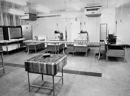Interior of Co-op Supersave Butchery, corner of Ferguson Street and Fitzherbert Avenue