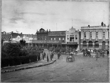 Manawatu Mounted Rifles Parade in The Square