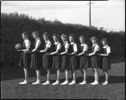 A Netball Team, Palmerston North Technical High School