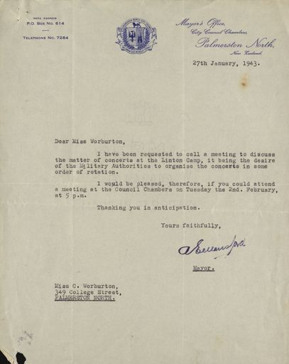 Mayors Office correspondence