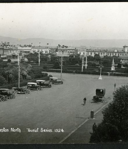 Cars parked in The Square
