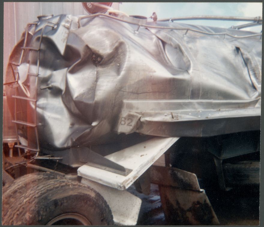 Waikato Dairy Co-operative Ltd - Imploded Tanker