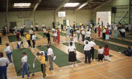 Indoors bowls at the New Zealand National Special Olympics Summer Games