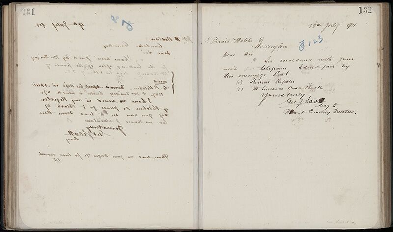 Outwards Correspondence of the Palmerston North Cemetery Trustees, 1898 -1902 159