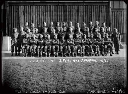 NZASC 2nd Field Ambulance Group at Awapuni Racecourse