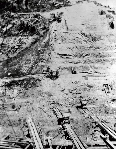 Construction of Arapeti Dam - Mangahao Electric Power Scheme