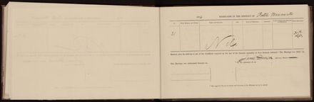 Marriage register 1870 - 1880