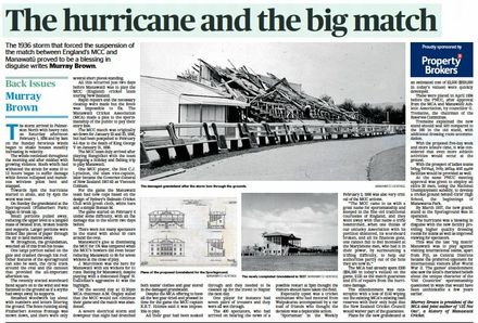 Back Issues: The hurricane and the big match